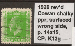 NZ 1915 1/2d KGV Wmk Reversed SG 446bx U #WY322 - Gebraucht