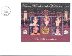 1998. Princess Diana, FDC, Mint/** - Famous Ladies