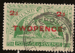 NZ 1920 2d On 1/2 Pmk Tangiteroria SG 459 U #WY221 - Used Stamps