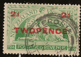 NZ 1920 2d On 1/2 Pmk Tangiteroria SG 459 U #WY221 - Usati