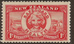 NZ 1936 1d+1d Health Lifebuoy SG 598 HM #WQ135 - Unused Stamps