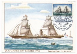 FRANCE => Carte Locale "Journée Du Timbre" 1960 -  MONTPELLIER - Dag Van De Postzegel