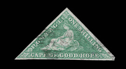 N°10 - 1s Vert émeraude - Signé -TB - Cap De Bonne Espérance (1853-1904)