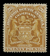 N°74 - 20£ Bistre - Bon Centrage Et Belle Dentelure - Gomme Partielle - Certificat D'Expertise JF Brun - Pi&eg - Altri & Non Classificati