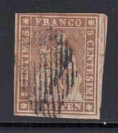 N°22c (N°26a) - Fil De Soie Jaune - B/TB - 1843-1852 Correos Federales Y Cantonales