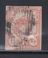 N°20 (N°23) - 15 Rp Rouge - TB - 1843-1852 Timbres Cantonaux Et  Fédéraux