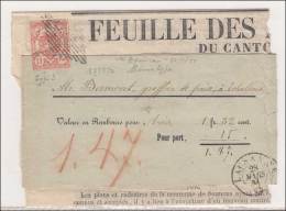 N°20 (Défx) - Obl. S/Bde Journal De Lausanne - Pour Echallens (1854) - Rare - Bonne Présentation - 1843-1852 Poste Federali E Cantonali