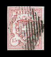 N°18 (N°22) - Rayon III - Signé Moser - Attest Bach - TB - 1843-1852 Federal & Cantonal Stamps