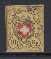 N°16 II (N°15) - Rayon II - Belles Marges Avec 2 Filets De Séparation - Signé Hermann - TB - 1843-1852 Poste Federali E Cantonali