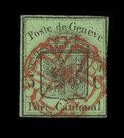 N°6 (N°3) - Marges Régukières - Signé - TB - 1843-1852 Correos Federales Y Cantonales