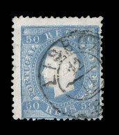 N°42B - 50r Bleu - "PORTUGAL" Et "CORRIERO" Doublé - TB - Used Stamps