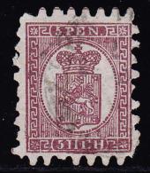 N°11 - 5p Brun Lilas S/gris - Dentelure Courante - TB - Used Stamps