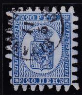 N°8 - 20p Bleu S/azuré - TB - Used Stamps