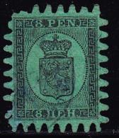 N°6 - 8p Noir S/vert - Type III - Signé Calves - Beau - Used Stamps