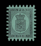 N°6 - 8p Noir S/vert - TB/SUP - Unused Stamps