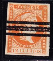 N°44 - 12c Orange - Annulations Barres - TB - Nuovi