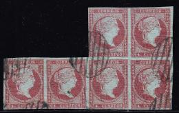 N°35a (x6) Dt Bloc De 4 - TB - Used Stamps