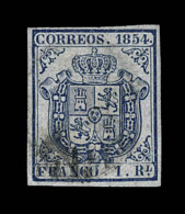 N°30 - 1r Bleu Foncé - Obl. TB - Usati