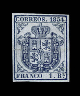 N°30 - 1r Bleu Foncé - Petite Fente Recollée - Signé SORO/ROIG - Asp. TB - Unused Stamps