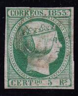 N°20 - 5r Vert - Belle Nuance - Papier Mince - Signé JF Brun - TB - Used Stamps