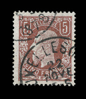 N°37 - 5F Brun Rouge - TB - 1869-1883 Léopold II