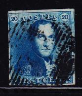 N°2 - 20c Bleu Clair - TB - 1849 Hombreras