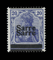 N°8b - 20c Bleu - Dble Surch. - TB - Other & Unclassified