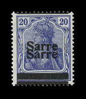 N°8b - 20c Bleu - Dble Surch. - TB - Altri & Non Classificati