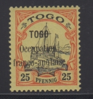 N°26 - 25 Pfg - TB - Togo