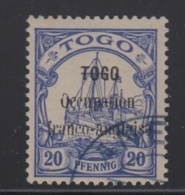 N°25 - 20 Pfg Bleu - Obl. (B) - TB - Togo