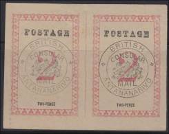 POSTE CONSULAIRE Mau N°39 - 2p - Paire - Britisch Consular Mail - TB - Other & Unclassified