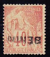 N°11a - 40c Rouge Orange - Surcharge BENIN Renversée - Other & Unclassified