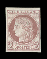 N°15 - 2c Brun Rouge - TB - Cérès