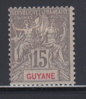 N°45 - 15c Gris - Signé - TB - Altri & Non Classificati