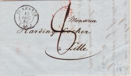 CACHETS A DATE St Amarin - 15/Dec/46 + Taxe Manus 8 - Pour Lille - TB - Covers & Documents