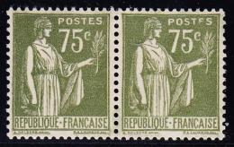 N°284A - Le "E" De Poste Est Un "F" - Tenant à Normal - TB - Unused Stamps