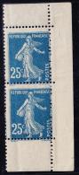 N°140f - Paire Vertic. De Carnet - Hauteur 72mm - TB - Unused Stamps