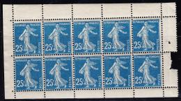 N°140f X10 (Demi Carnet) Soit 5 Paires Vertic. - TB - Unused Stamps