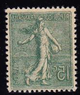 N°130 - 15c Vert - Impression Recto-verso - TB - Unused Stamps