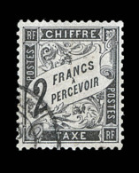 N°23 - 2F Noir - Bon Centrage - Signé Regnaud - TB - 1859-1959 Used