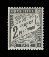 N°23 - 2F Noir - Comme ** - Signé Calves - TB - 1859-1959 Mint/hinged