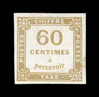 N°8 - 60c Bistre - TB - 1859-1959 Mint/hinged
