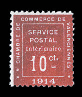 N°1 - Valenciennes - TB - Guerre (timbres De)