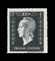 Mau N°701M - 100F Trésor Central - Essai En Noir - TB - Unused Stamps