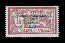 N°182 - Congrès De Bordeaux 1923 - TB - Neufs