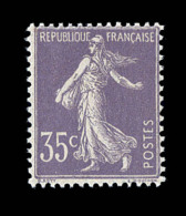 N°136 - 35c Violet - TB - 1906-38 Sower - Cameo