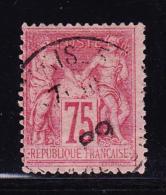 N°81 - 75c Rose - TB - 1876-1878 Sage (Tipo I)