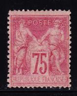 N°81 - 75c Rose - TB - 1876-1878 Sage (Tipo I)