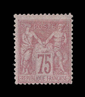 N°81 - 75c Rose - Signé A. Brun - TB - 1876-1878 Sage (Tipo I)