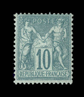 N°65 - 10c Vert - TB - 1876-1878 Sage (Tipo I)